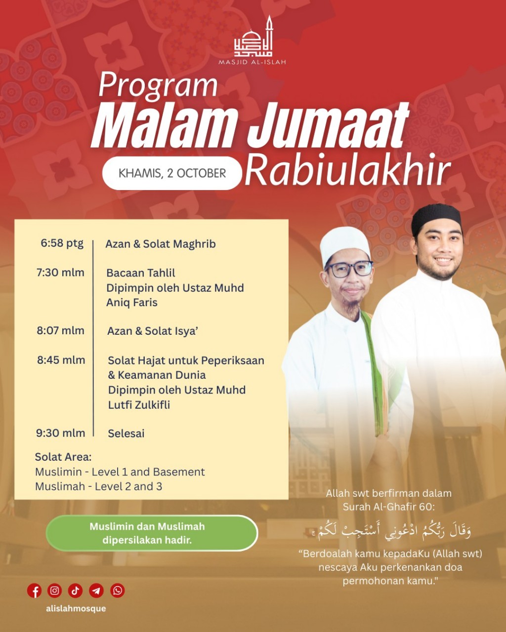 Program Malam Jumaat - Rabiulakhir