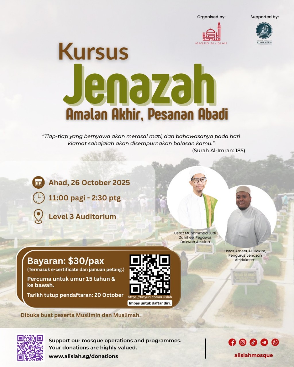 Kursus Jenazah: Amalan Akhir, Pesanan Abadi