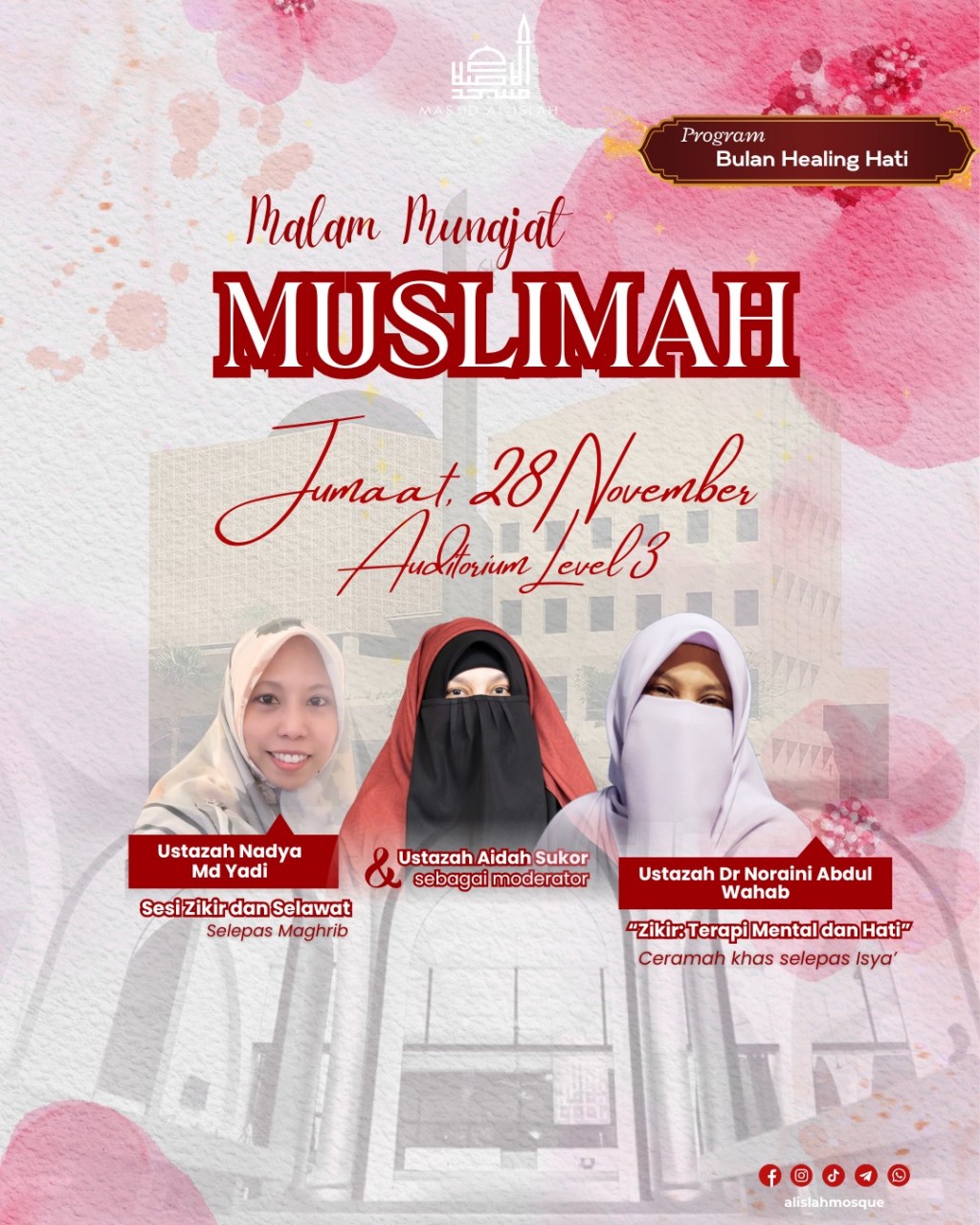 Malam Munajat Muslimah - Bulan Healing Hati