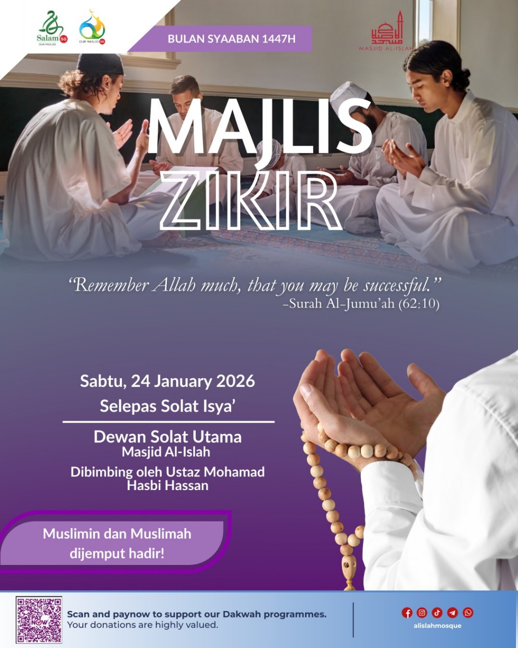 Majlis Zikir | Bulan Syaaban 1447H