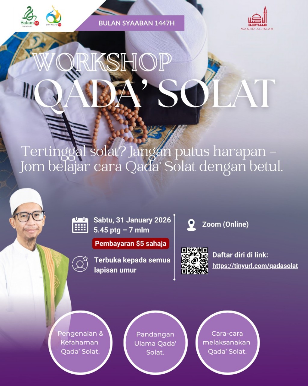 Workshop: Qada' Solat | Bulan Syaaban 1447H