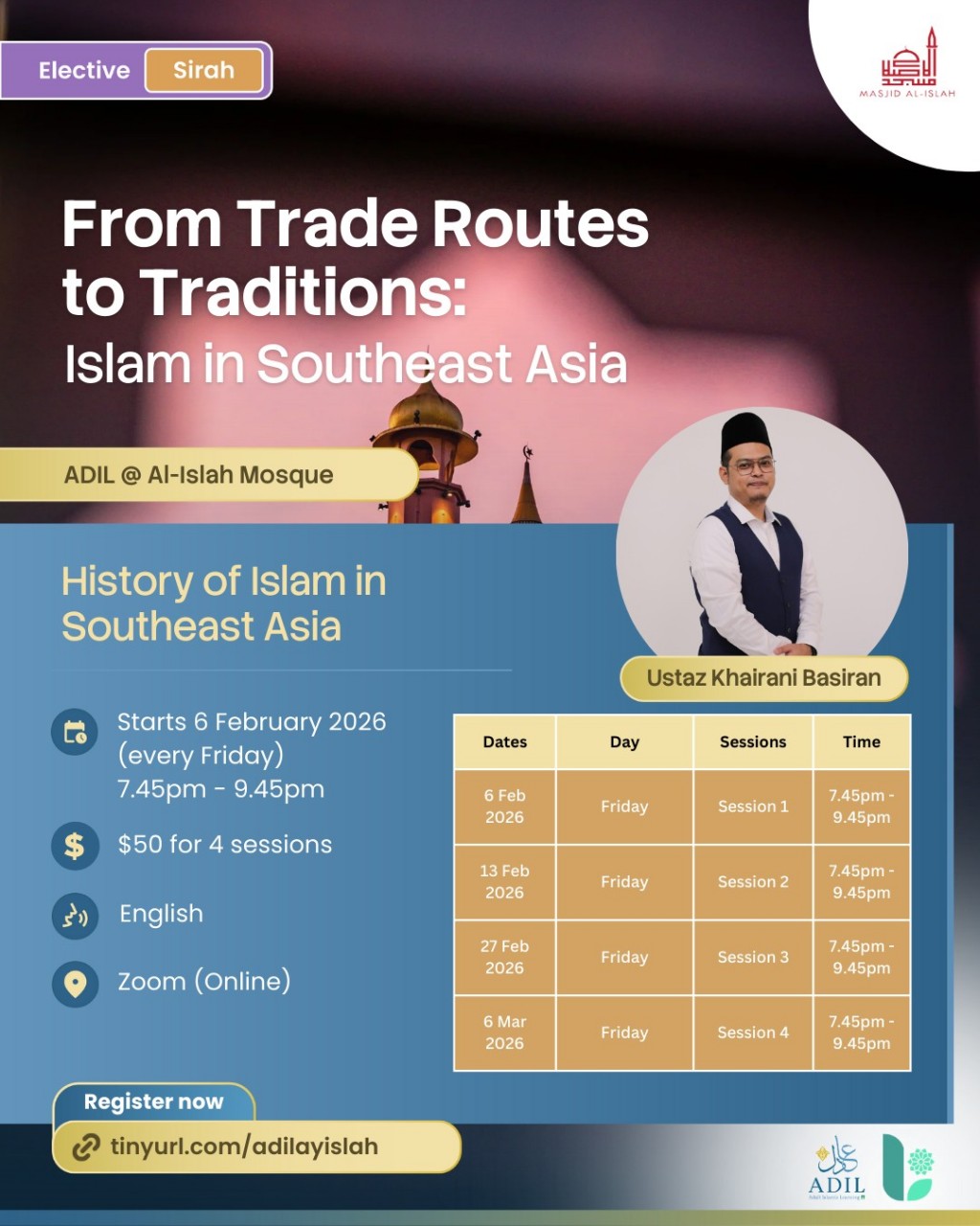 History of Islam in Southeast Asia - ADIL Academic Year 2026