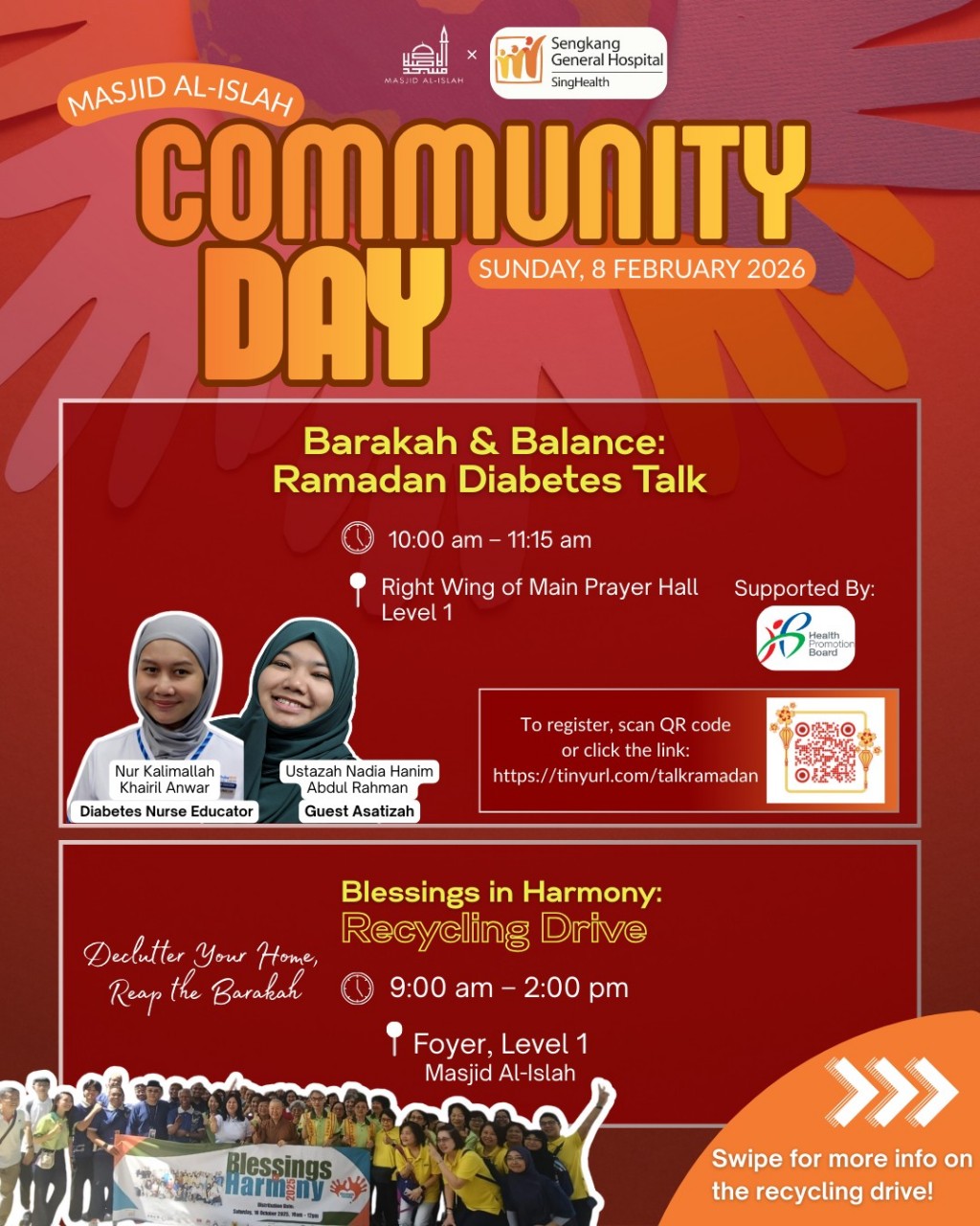 Community Day: Ramadan Diabetes Talk & Recycling Drive