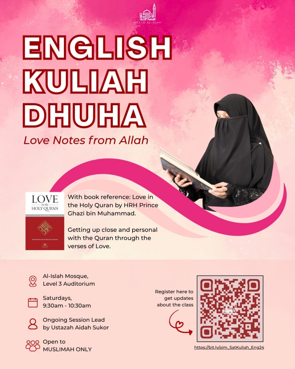English Kuliah Dhuha: Love Notes from Allah [Muslimah Only]
