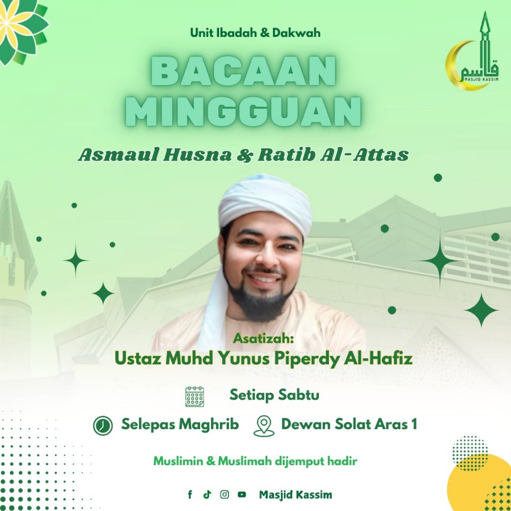 BACAAN MINGGUAN: Asmaul Husna & Ratib Al-Attas