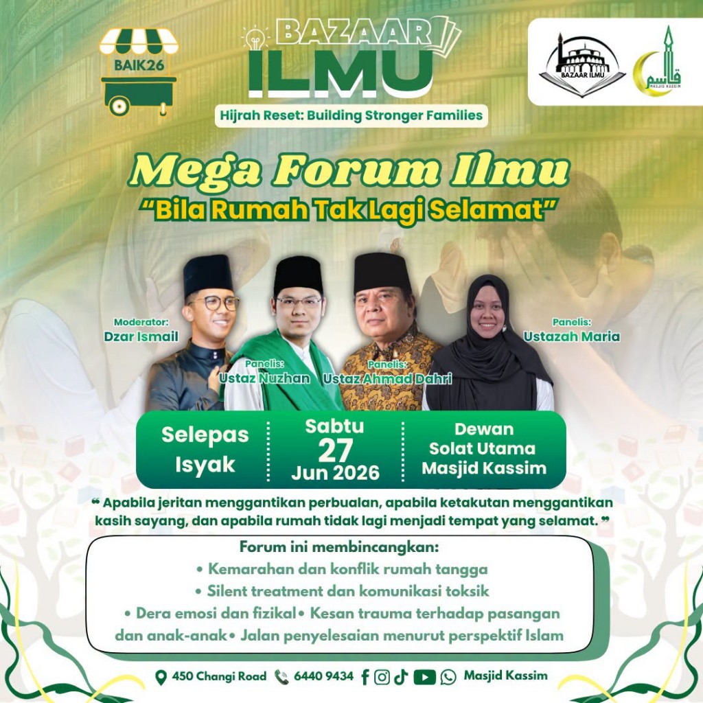 Mega Forum Ilmu: Bila Rumah Tak Lagi Selamat | Bazaar Ilmu @ Masjid Kassim