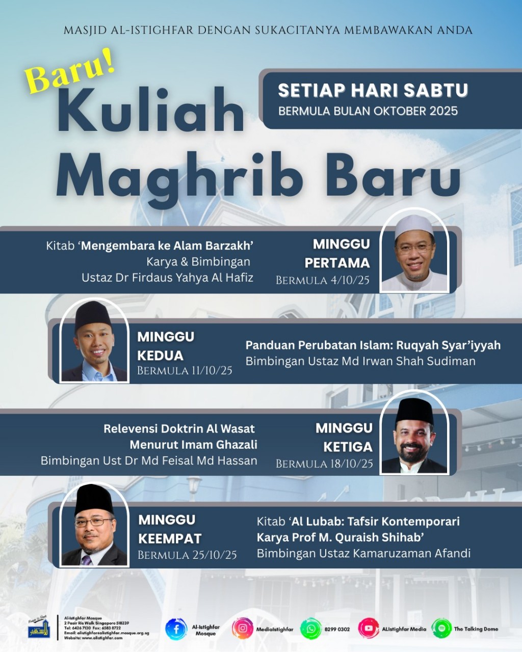 Kuliah Maghrib Baru - Sabtu