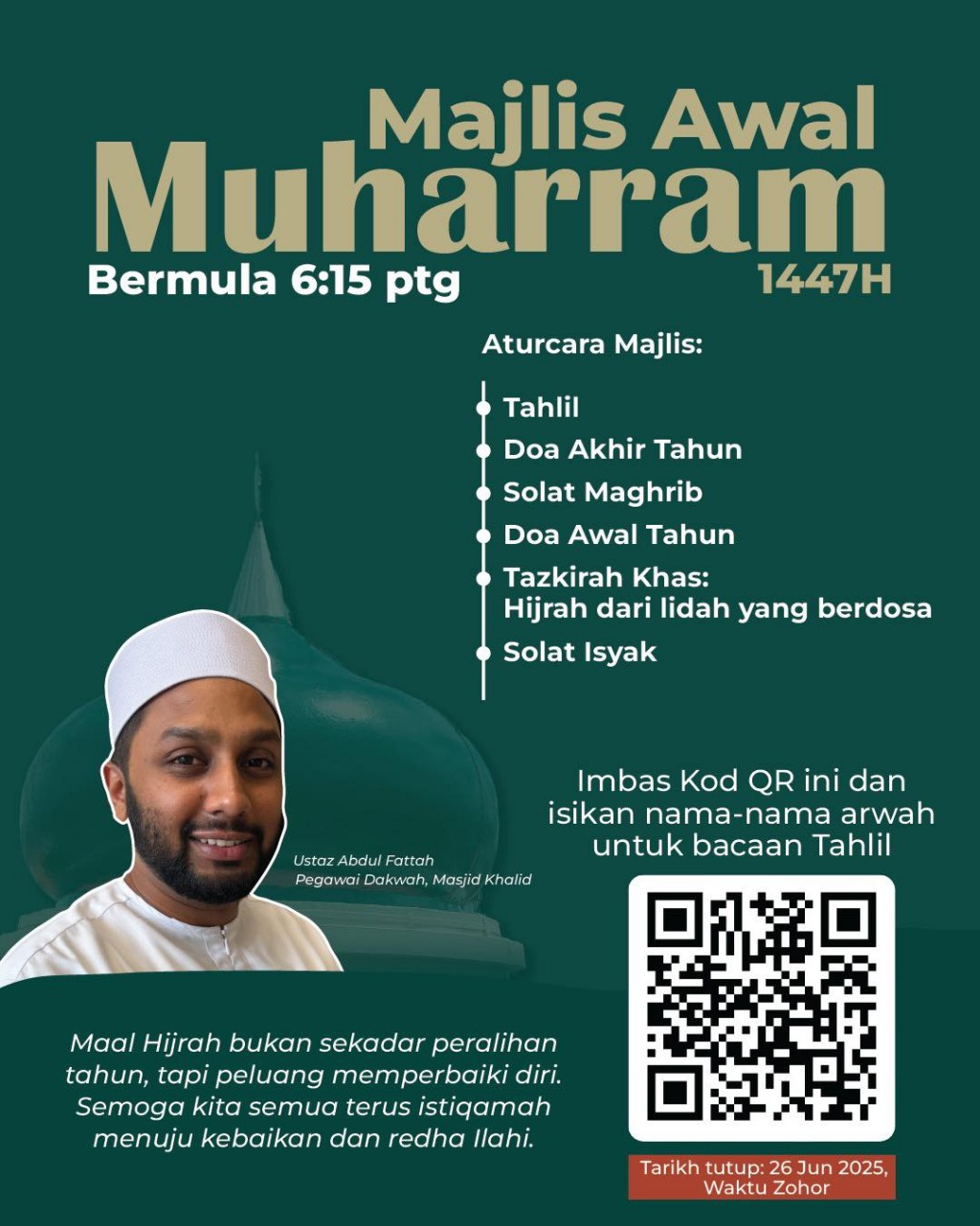 Majlis Awal Muharram 1447H