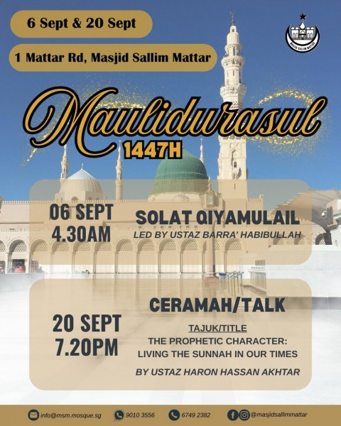 Solat Qiyamullail & Talk - Maulidurasul 1447H