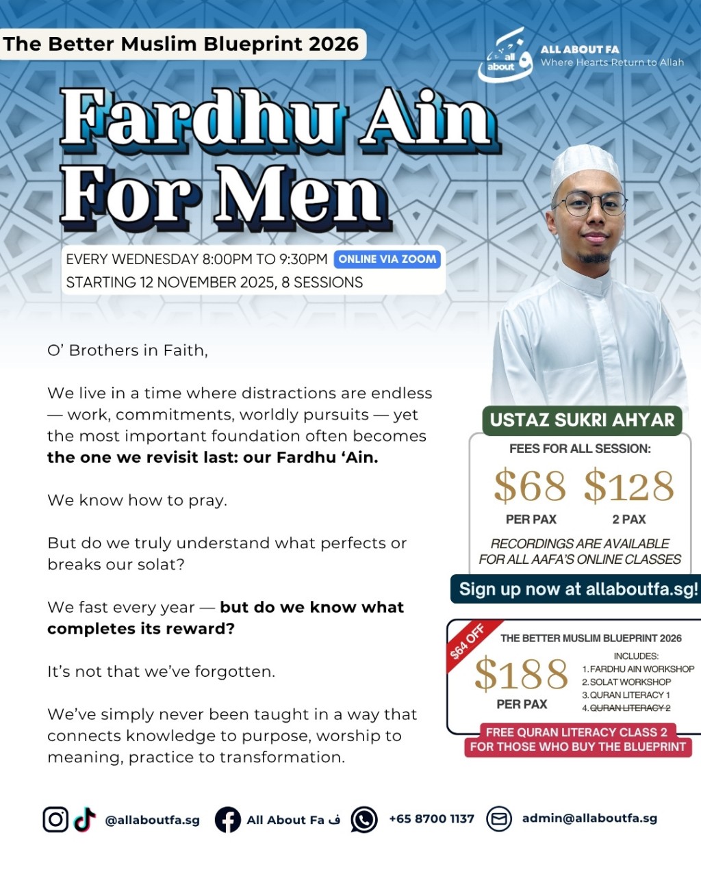 Fardhu Ain for Men (November 2025) 