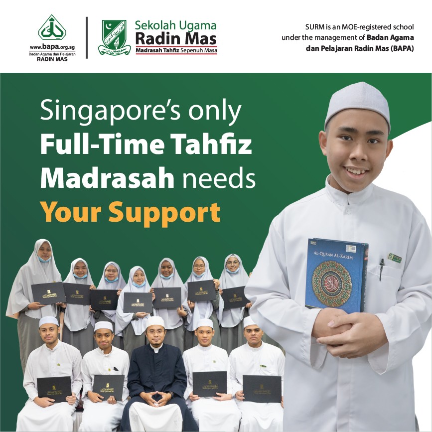 Support the only Full time Tahfiz school in Singapore