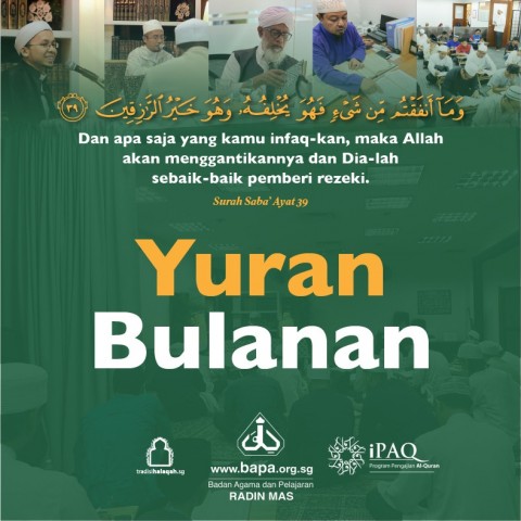 Yuran Bulanan | Monthly Fees - Tradisi Halaqah / iPaq