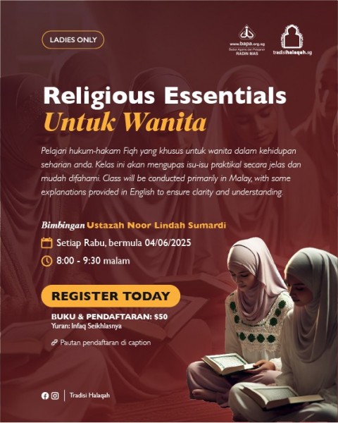 Halaqah Rabu - Religious Essentials for Muslimah