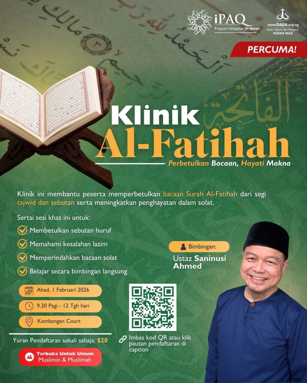 Program IPAQ: Klinik Al‑Fatihah
