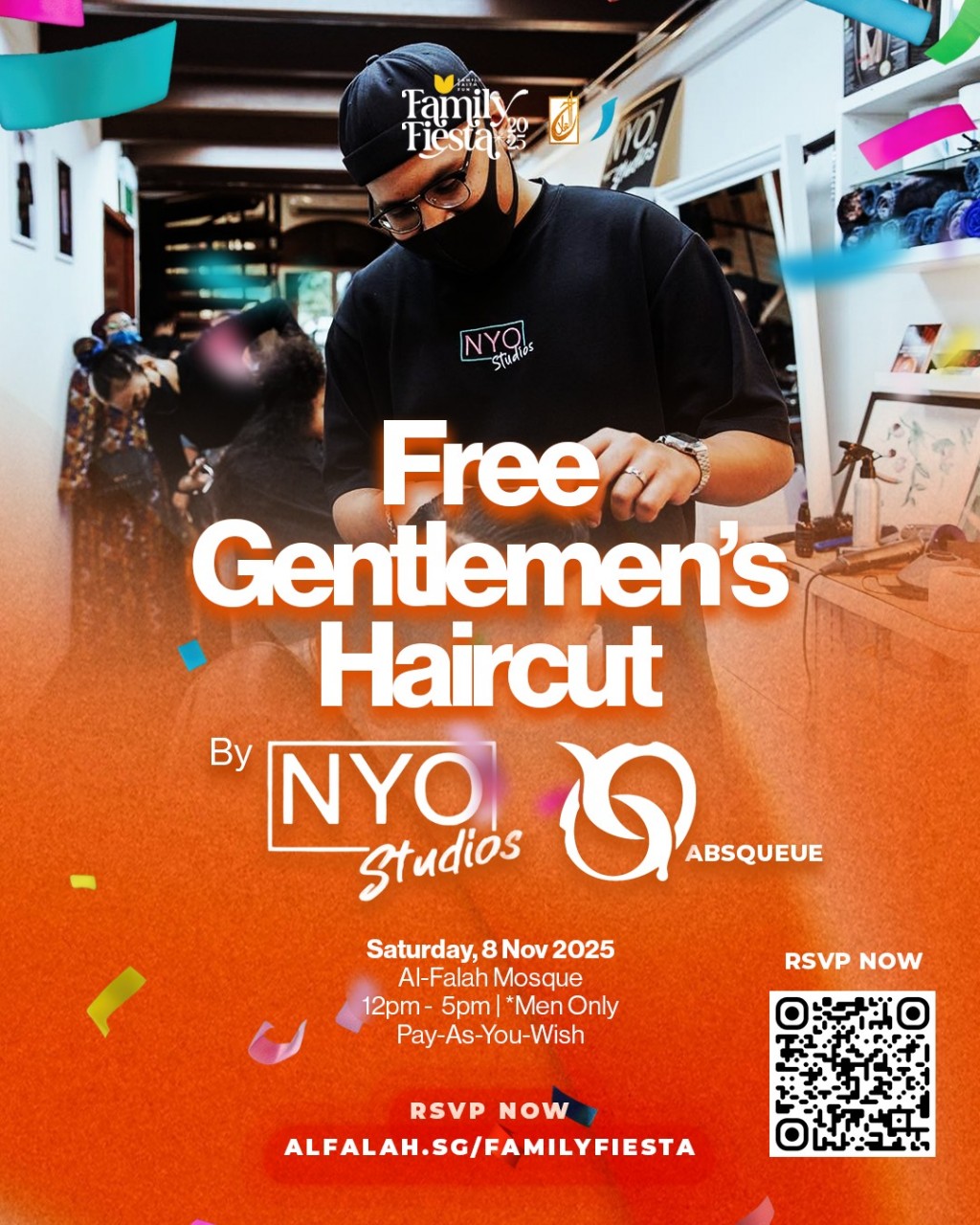 Free Gentlemen's Haircut - Family Fiesta 2025