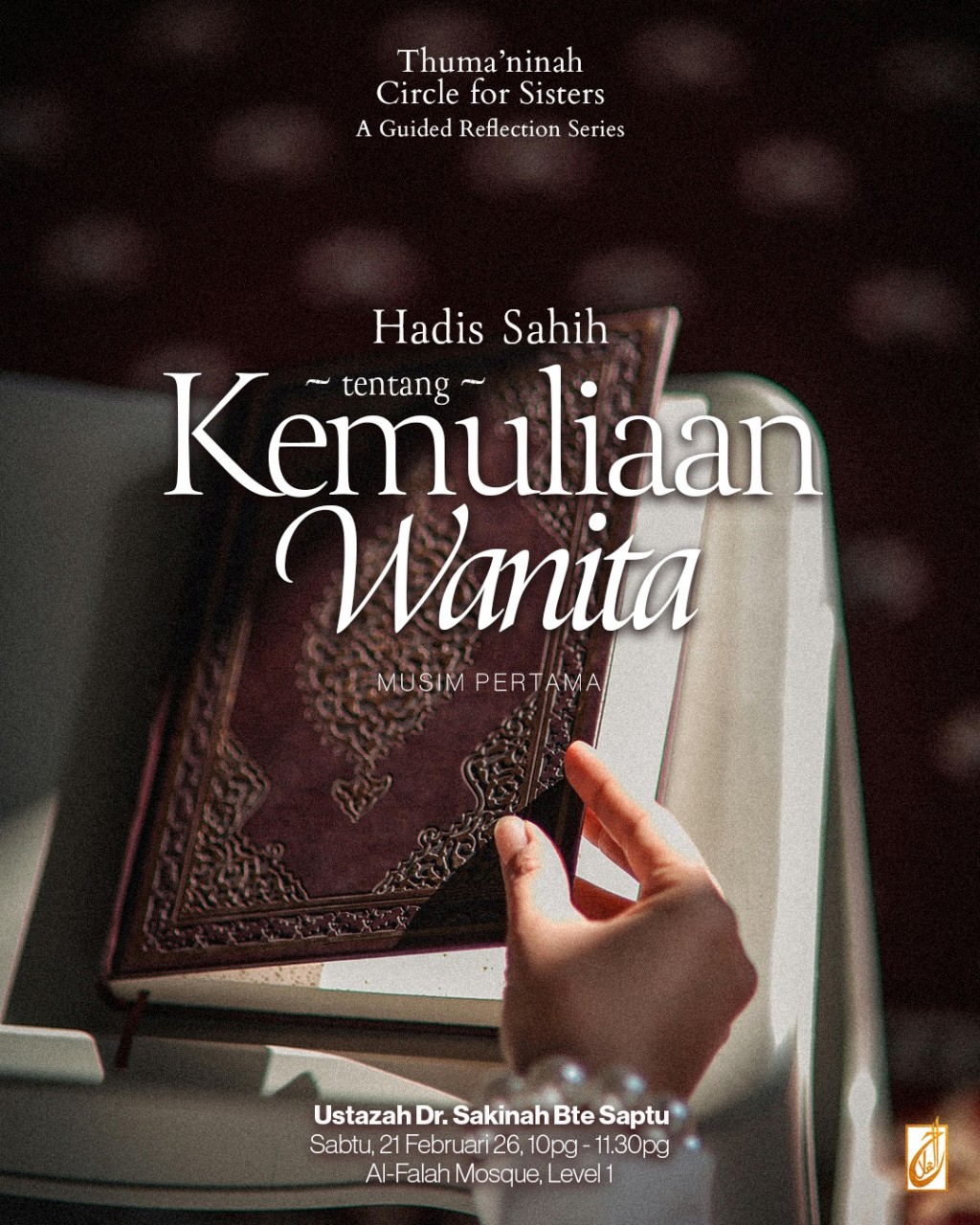Hadis Sahih tentang Kemuliaan Wanita - Kuliah Dhuha Muslimah 2026