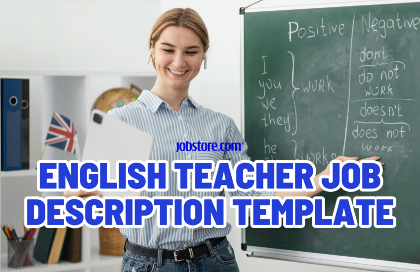 English Teacher Job Description Template