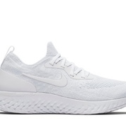 epic react flyknit true white