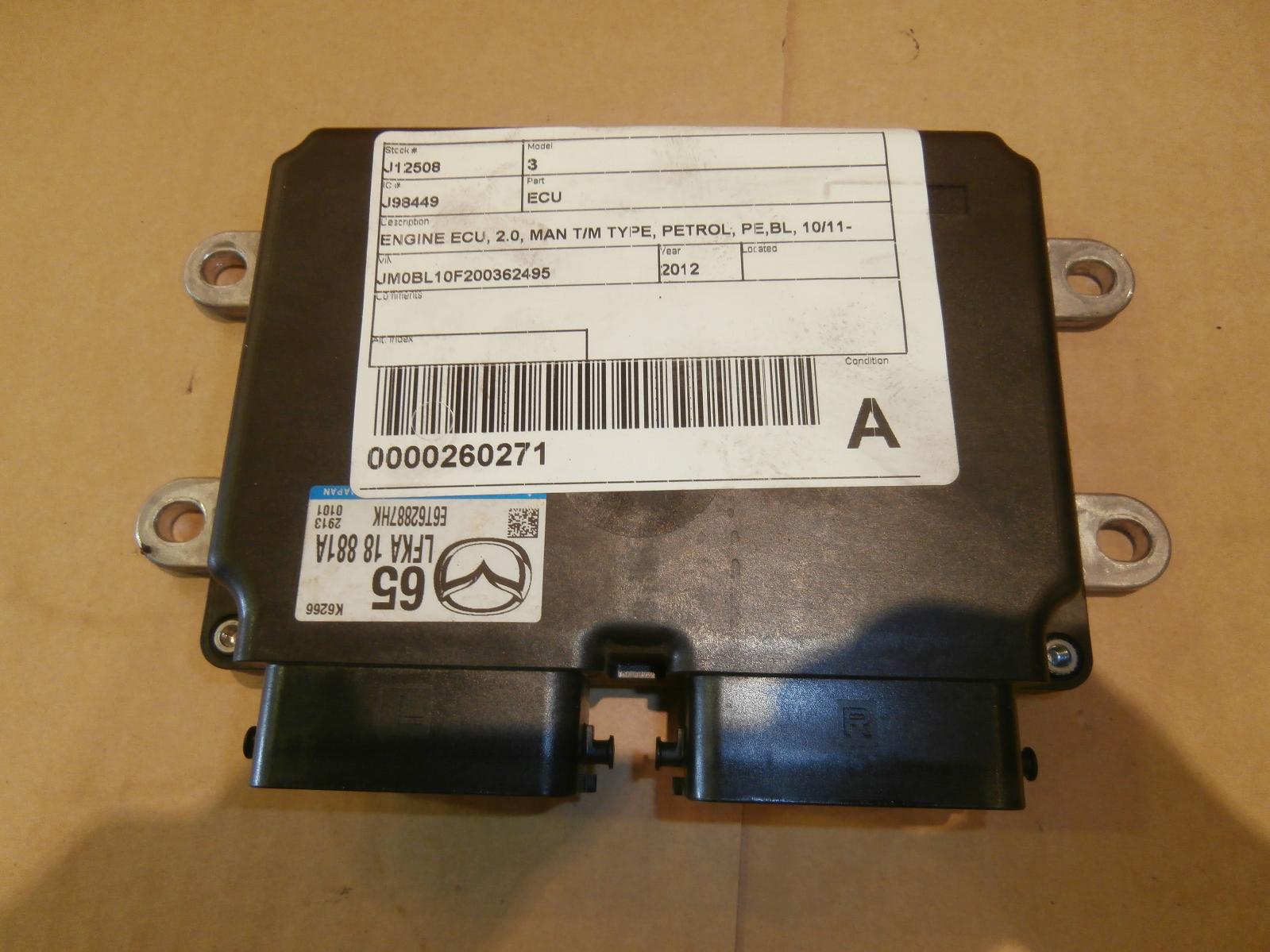 View Auto part Ecu Mazda 3 2012