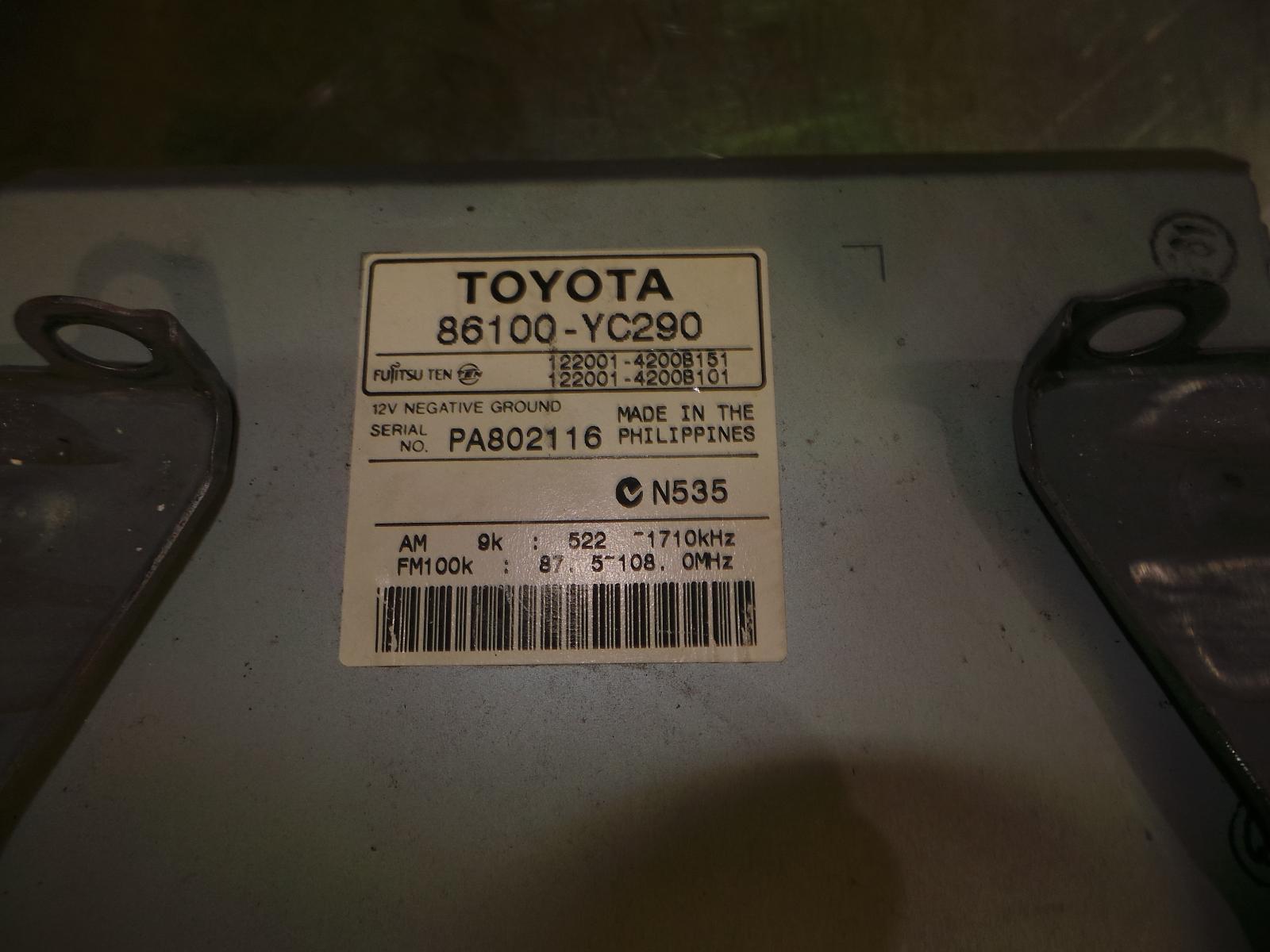 View Auto part Radio/Cd/Dvd/Sat/Tv Toyota Camry 2003