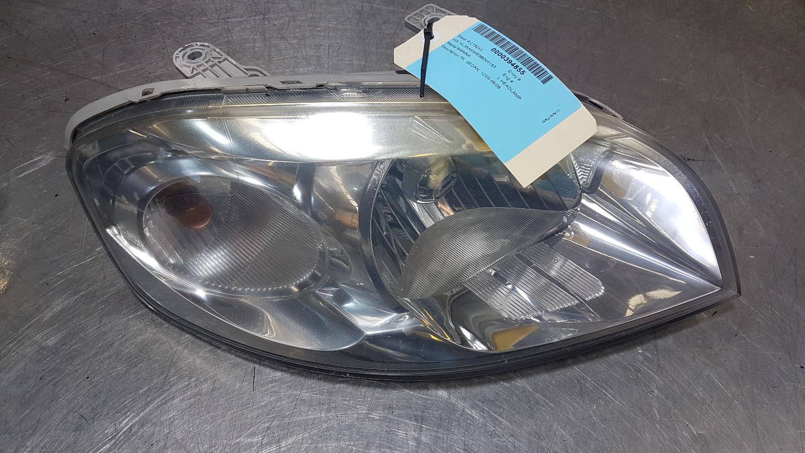 View Auto part Left Headlamp Holden Barina 2007