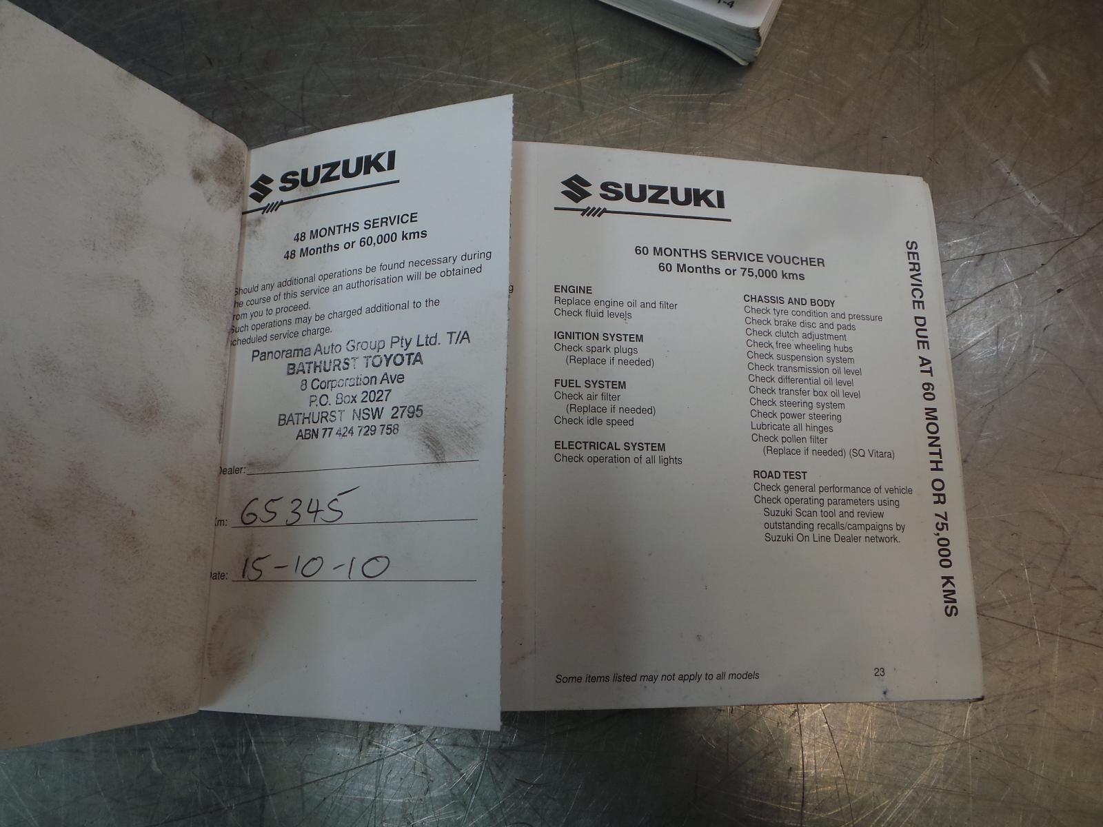 View Auto part Owners Handbook Suzuki Liana 2005