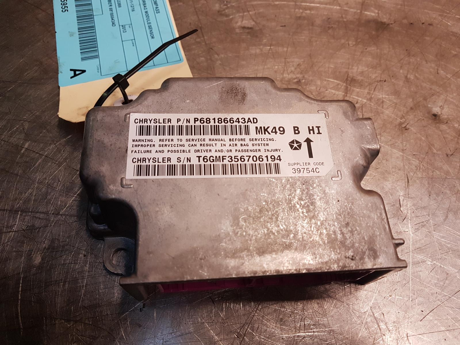 View Auto part Airbag Module/Sensor Jeep Compass 2013