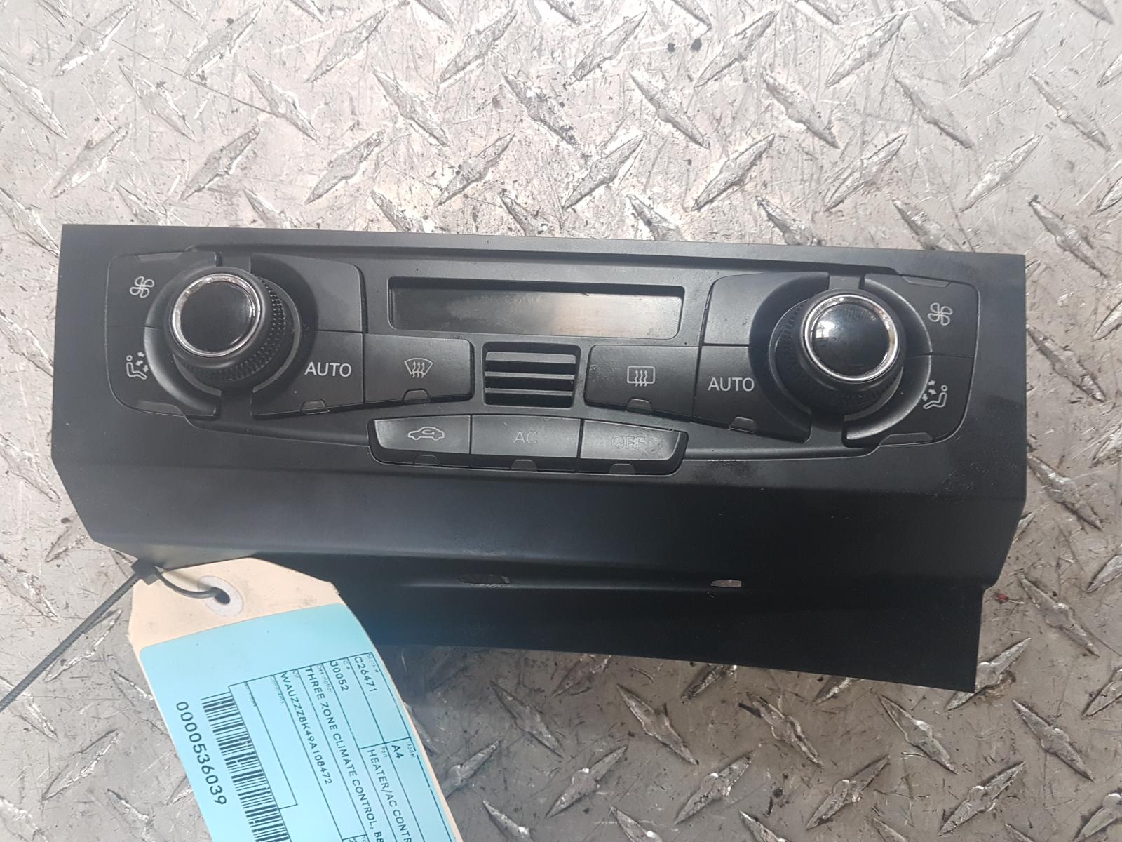 View Auto part Heater/Ac Controls Audi A4 2009