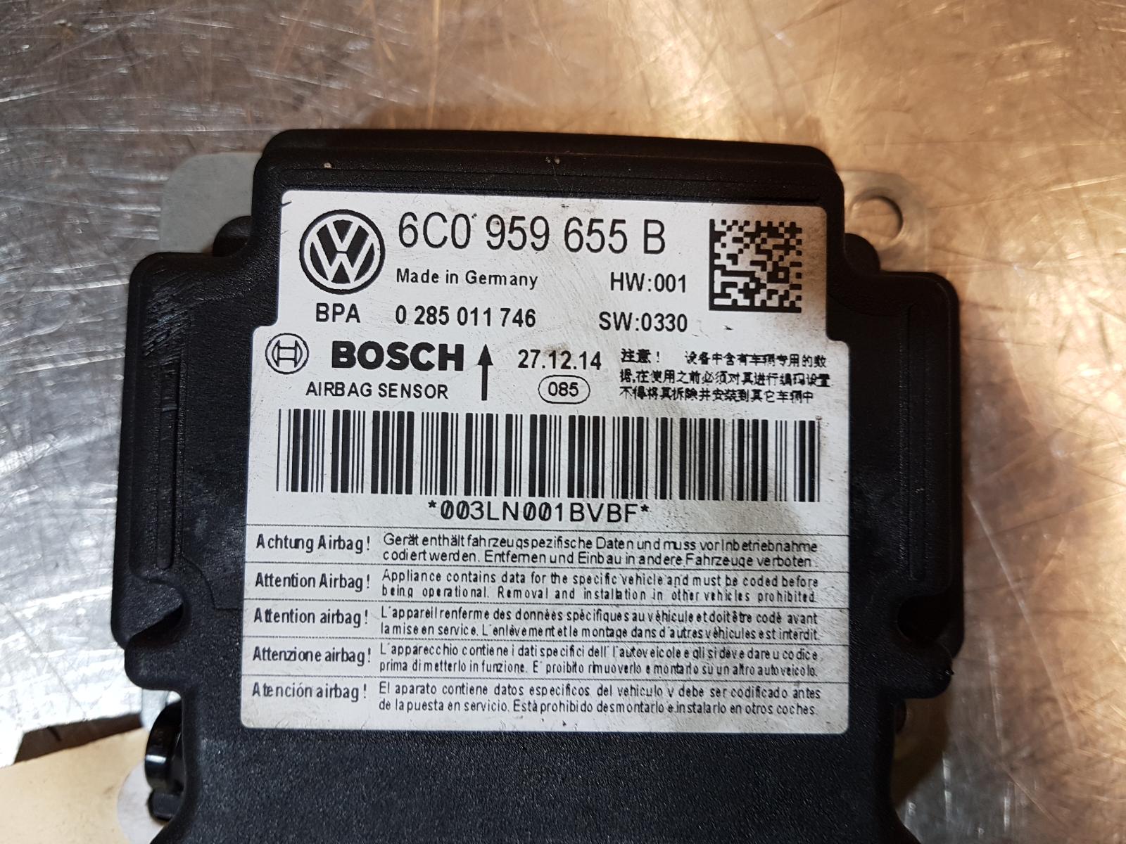 View Auto part Airbag Module/Sensor Volkswagen Polo 2014