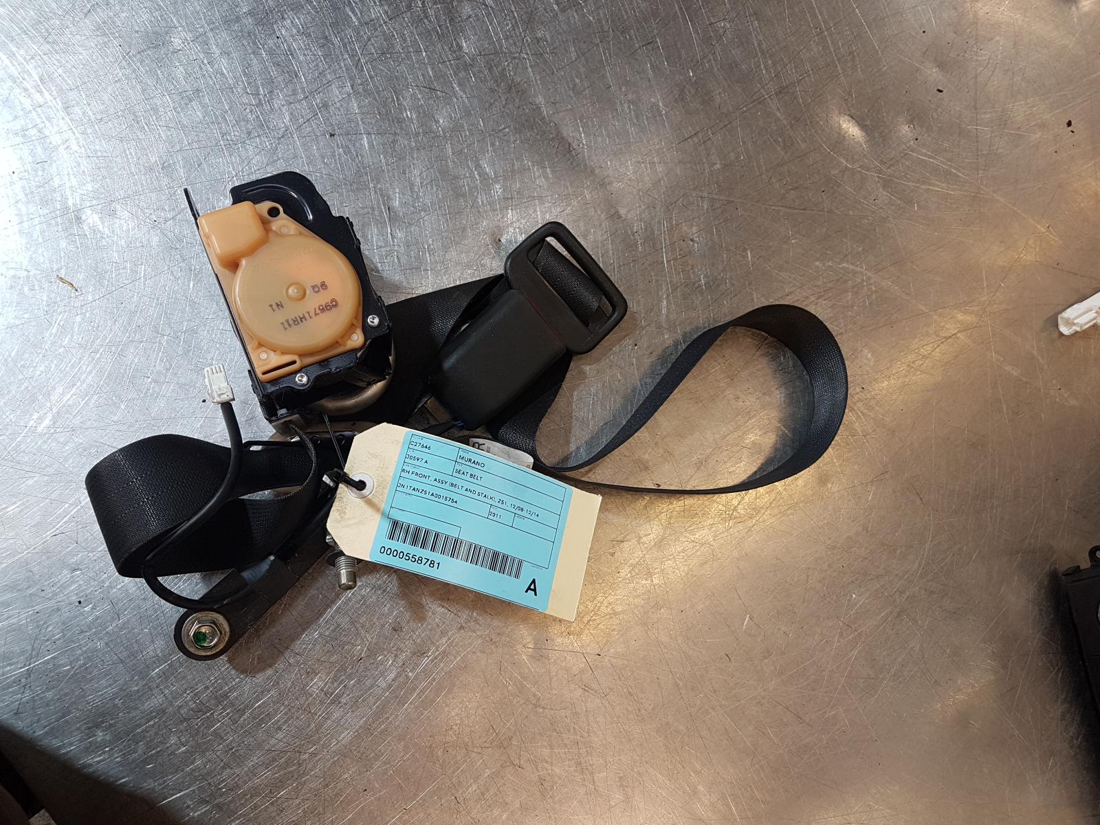 View Auto part Seatbelt/Stalk Nissan Murano 2011