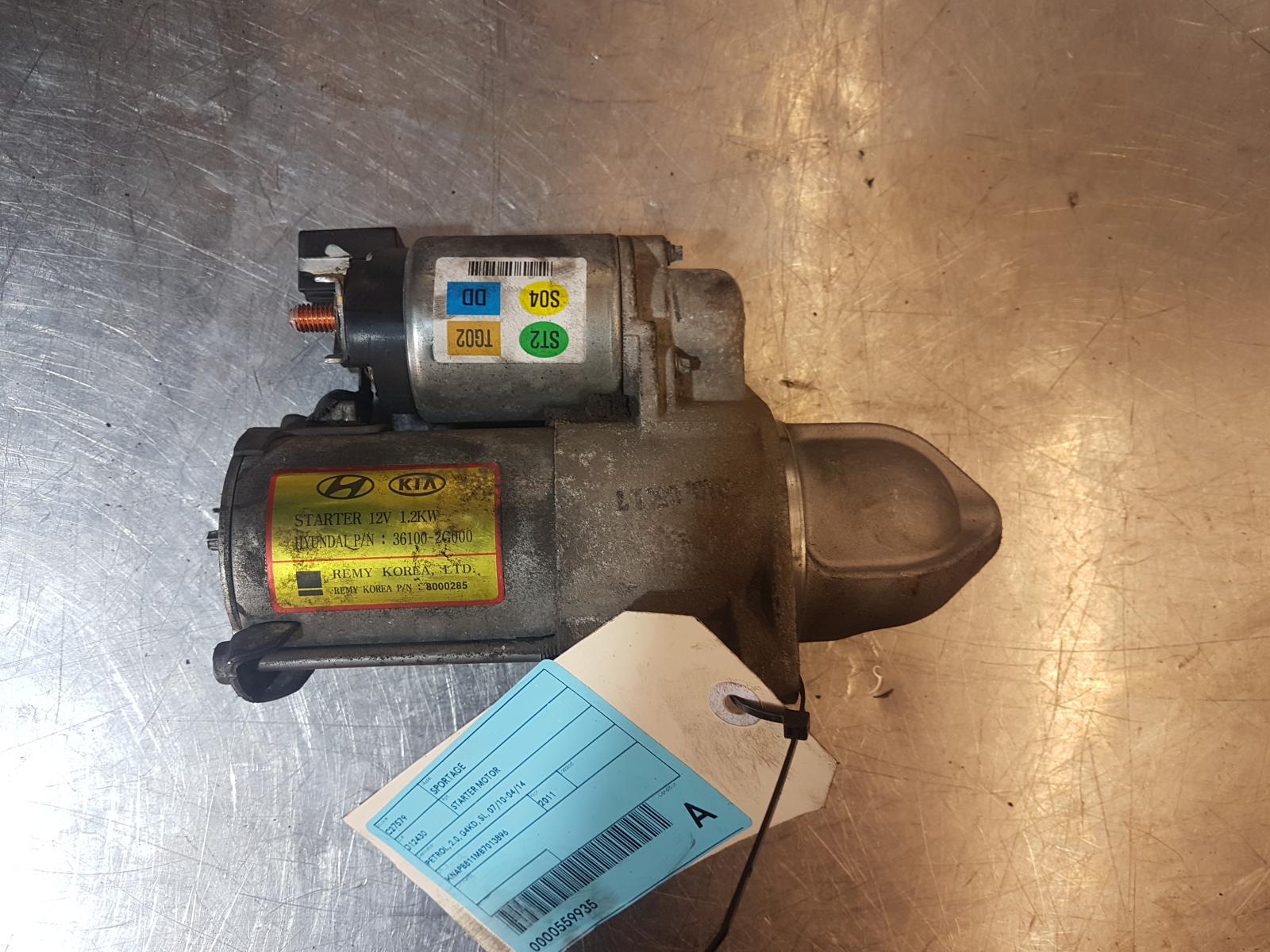View Auto part Starter Kia Sportage 2011