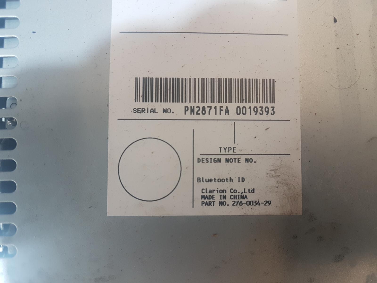 View Auto part Radio/Cd/Dvd/Sat/Tv Nissan Dualis 2007