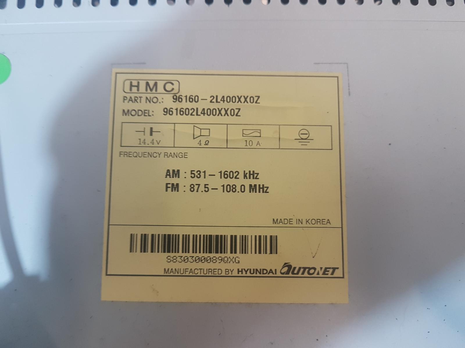 View Auto part Radio/Cd/Dvd/Sat/Tv Hyundai I30 2008