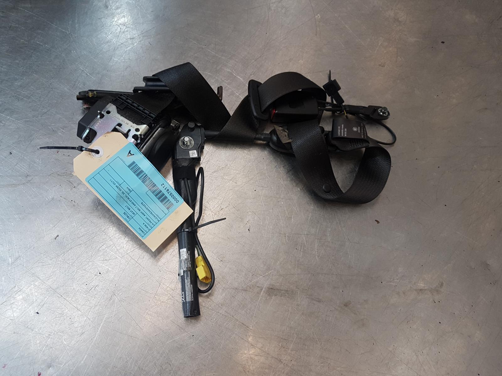 View Auto part Seatbelt/Stalk Holden Cruze 2009