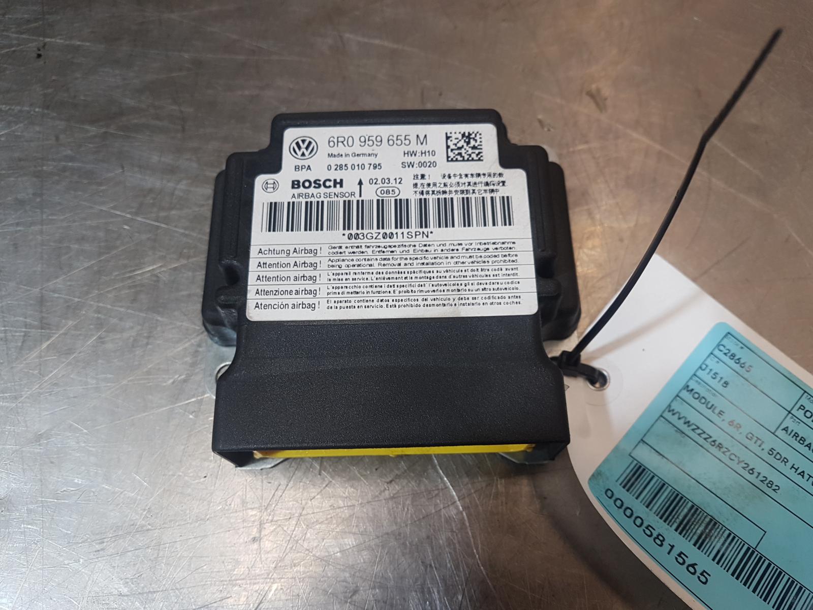 View Auto part Airbag Module/Sensor Volkswagen Polo 2012