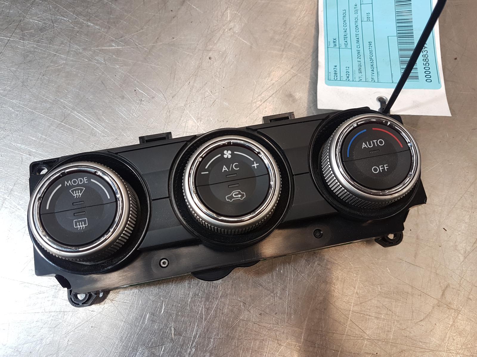 View Auto part Heater/Ac Controls Subaru Wrx 2015