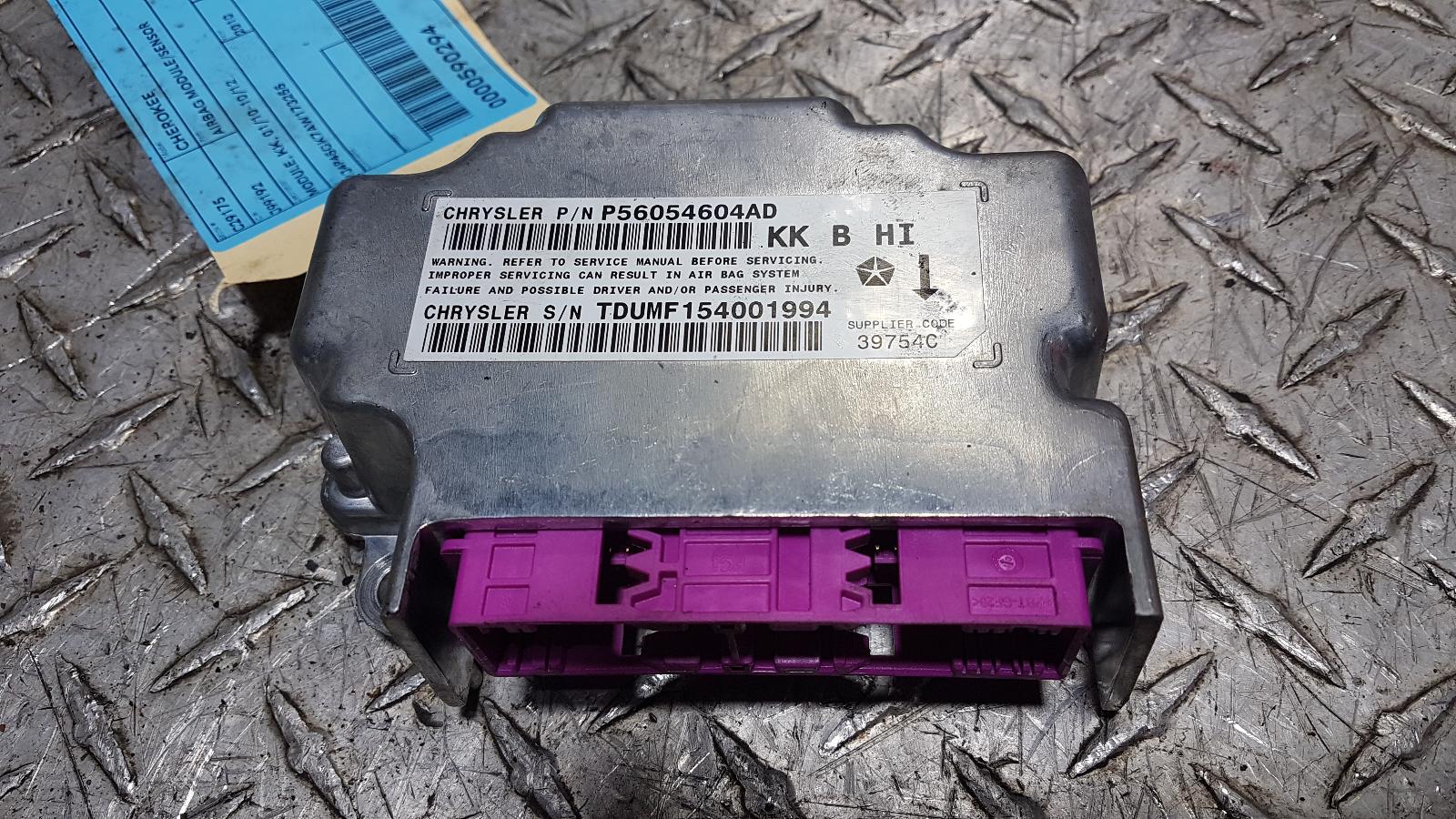 View Auto part Airbag Module/Sensor Jeep Cherokee 2010