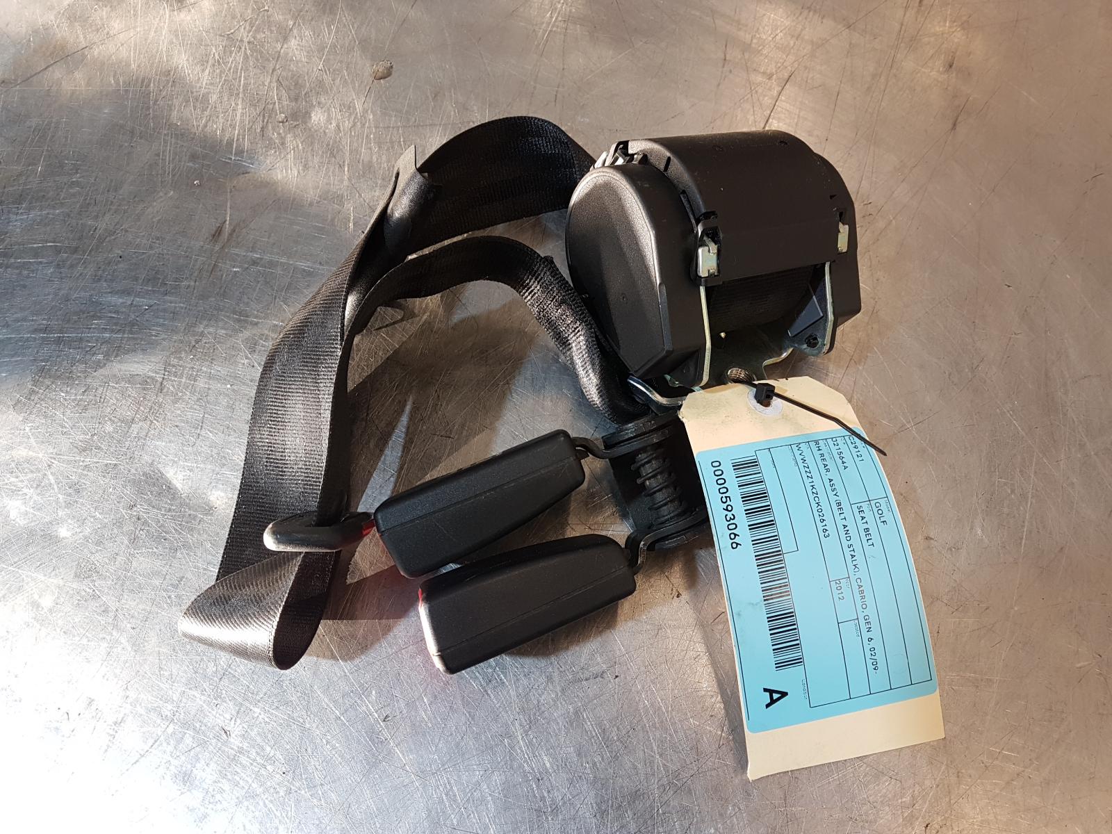 View Auto part Seatbelt/Stalk Volkswagen Golf 2012