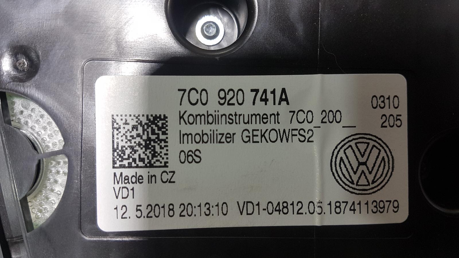 2018 Volkswagen Crafter Instrument Cluster View Auto part Instrument Cluster Volkswagen Crafter 2018