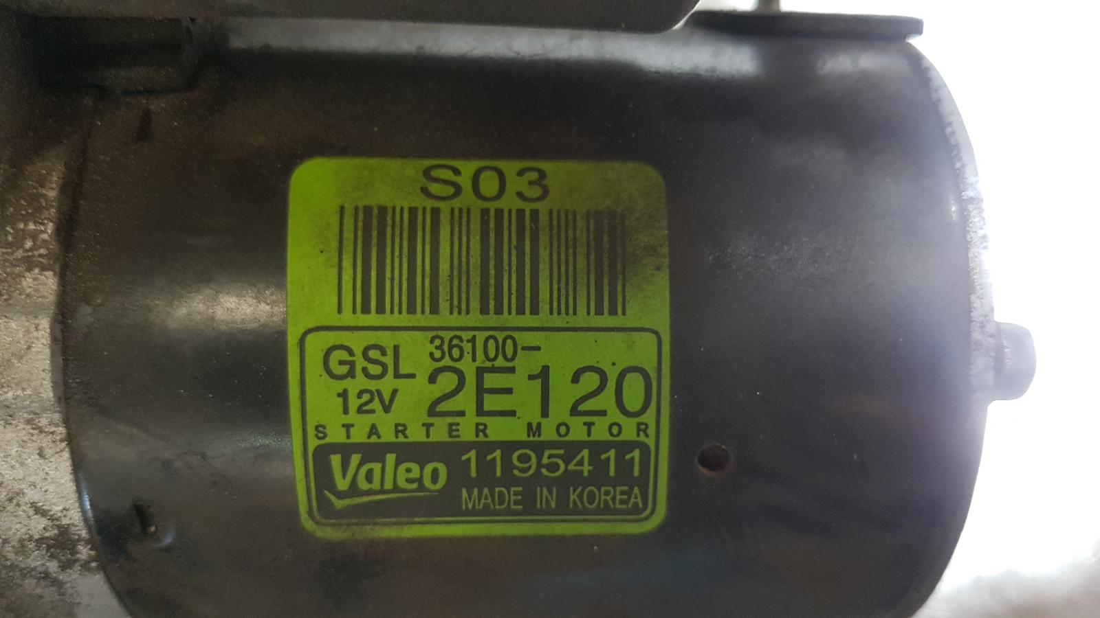 2012 Hyundai Elantra Starter View Auto part Starter Hyundai Elantra 2012