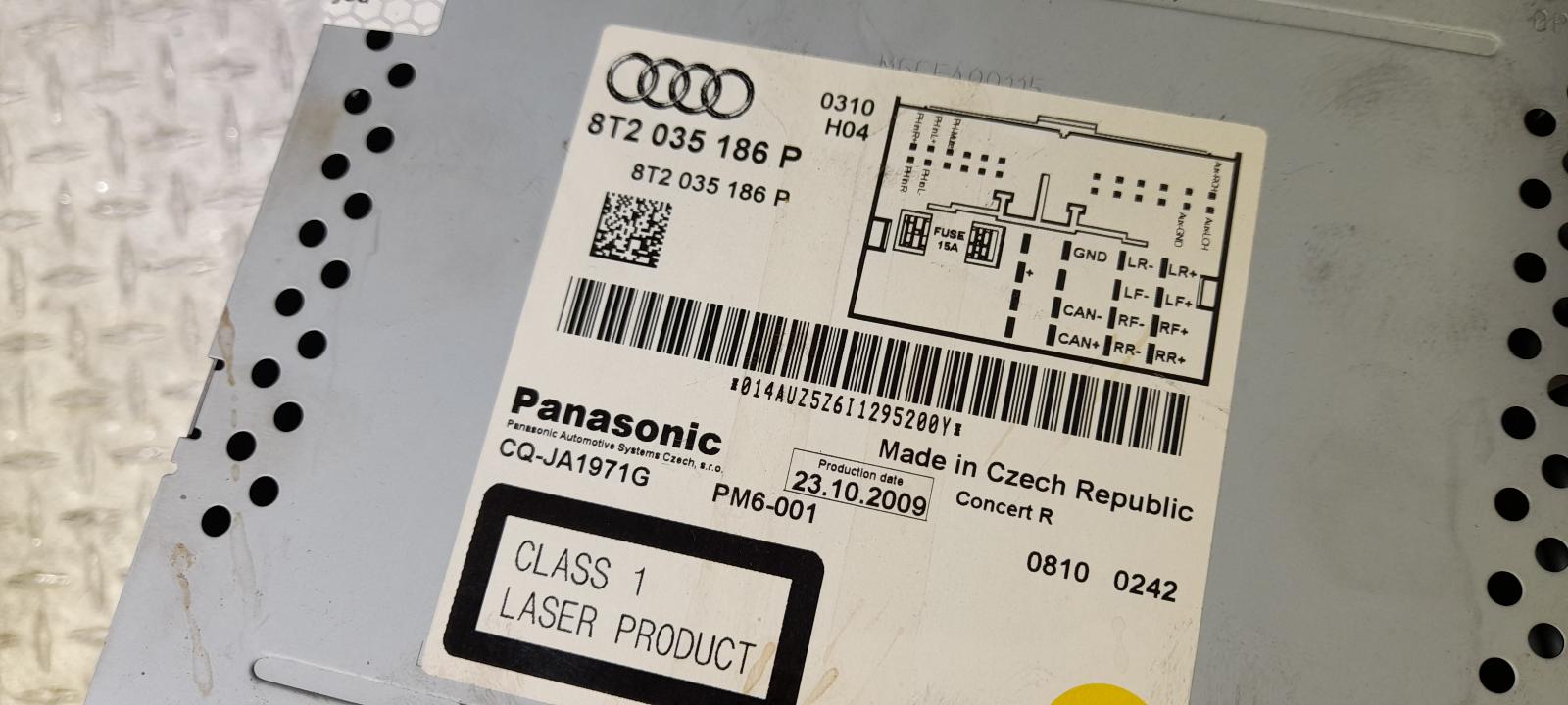 2009 Audi A4 Radio/Cd/Dvd/Sat/Tv View Auto part Radio/Cd/Dvd/Sat/Tv Audi A4 2009