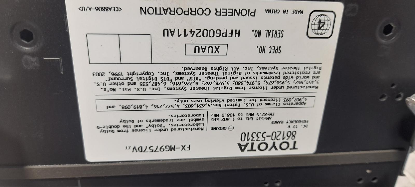 2008 Lexus Is250/is250c Radio/Cd/Dvd/Sat/Tv View Auto part Radio/Cd/Dvd/Sat/Tv Lexus Is250/is250c 2008