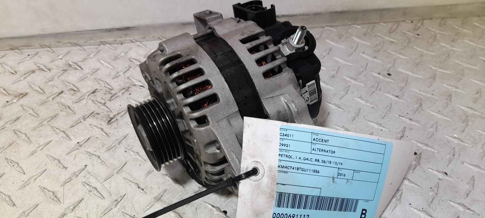 View Auto part Alternator Hyundai Accent 2016