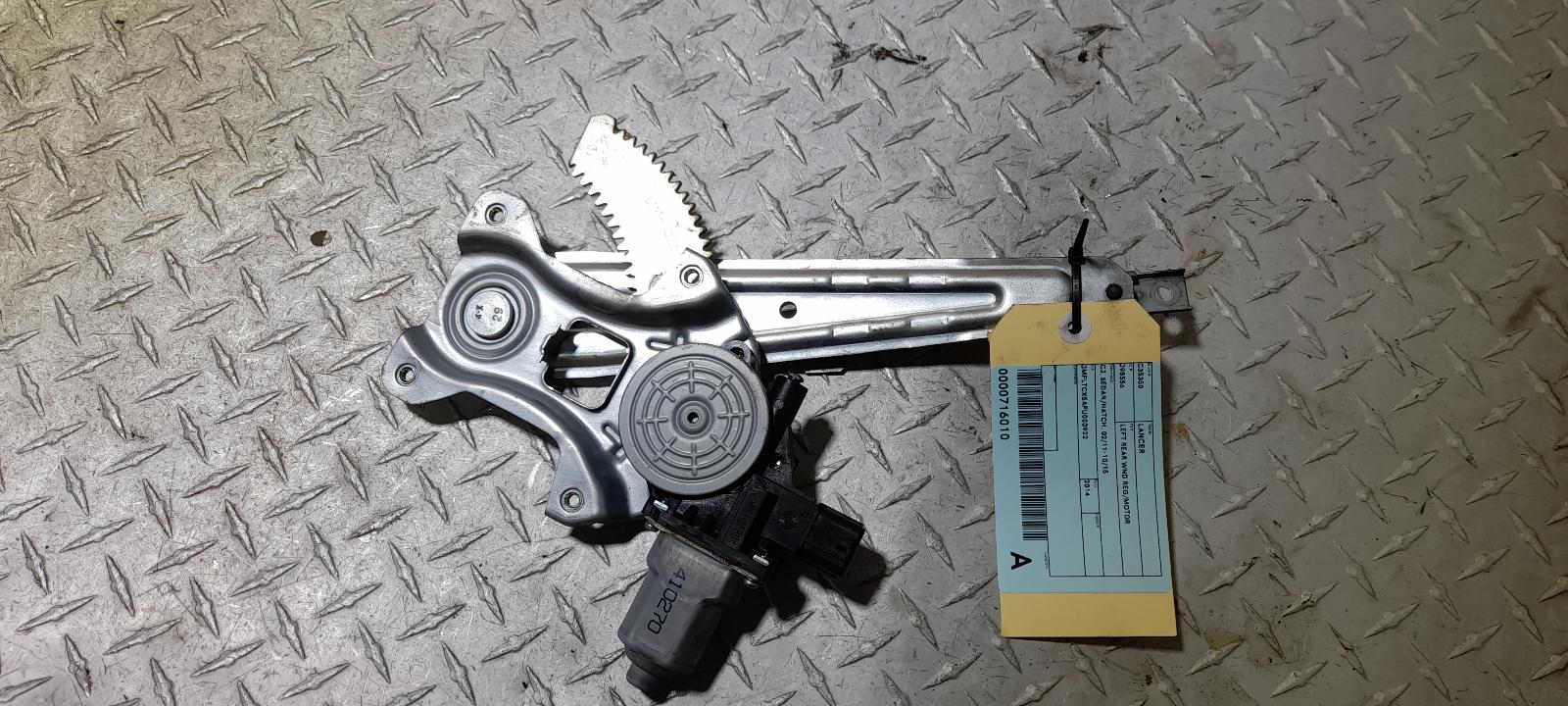 View Auto part Left Rear Wnd Reg/Motor Mitsubishi Lancer 2014
