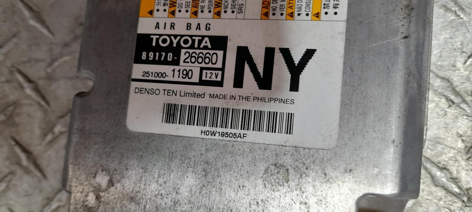 2019 Toyota Hiace Airbag Module/Sensor View Auto part Airbag Module/Sensor Toyota Hiace 2019