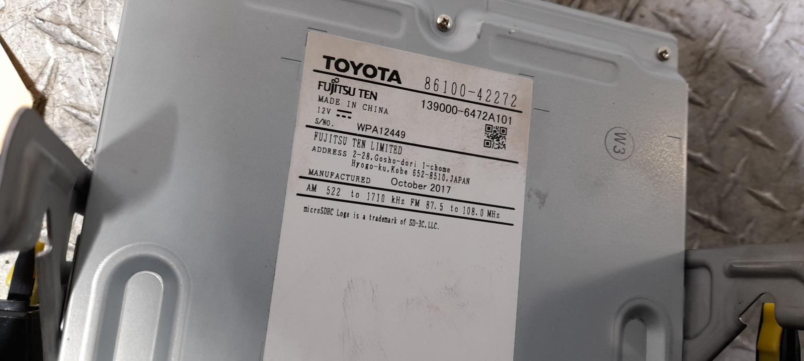 View Auto part Radio/Cd/Dvd/Sat/Tv Toyota Rav4 2017