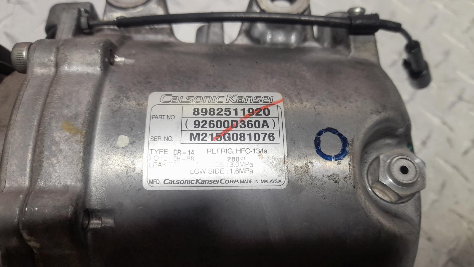 2015 Isuzu Mu-x A/C Compressor View Auto part A/C Compressor Isuzu Mu-x 2015