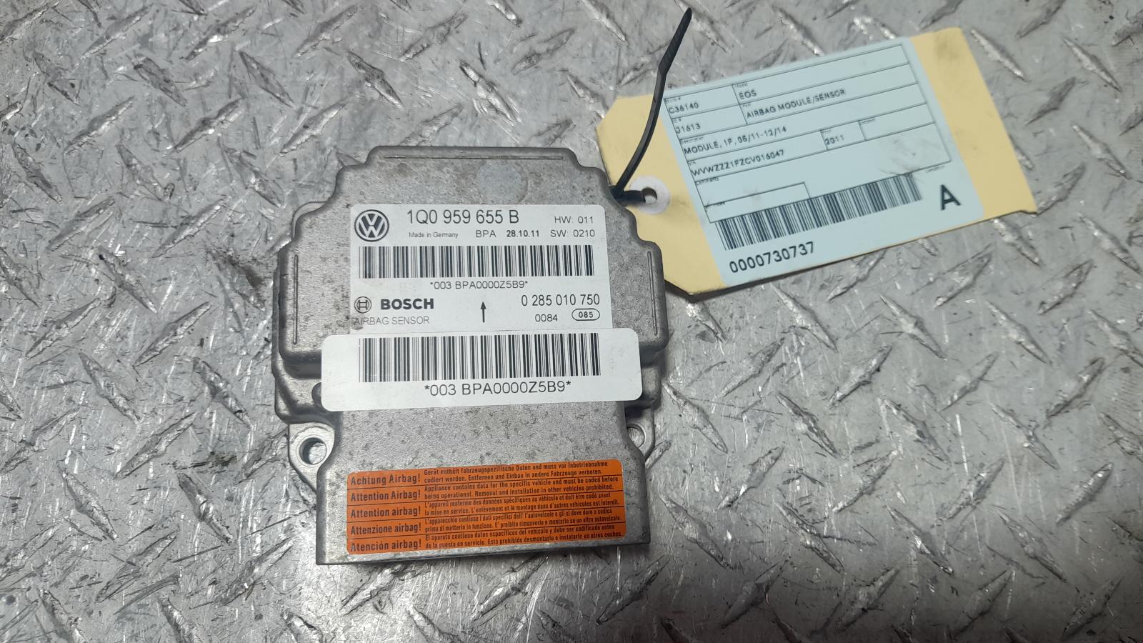 View Auto part Airbag Module/Sensor Volkswagen Eos 2011