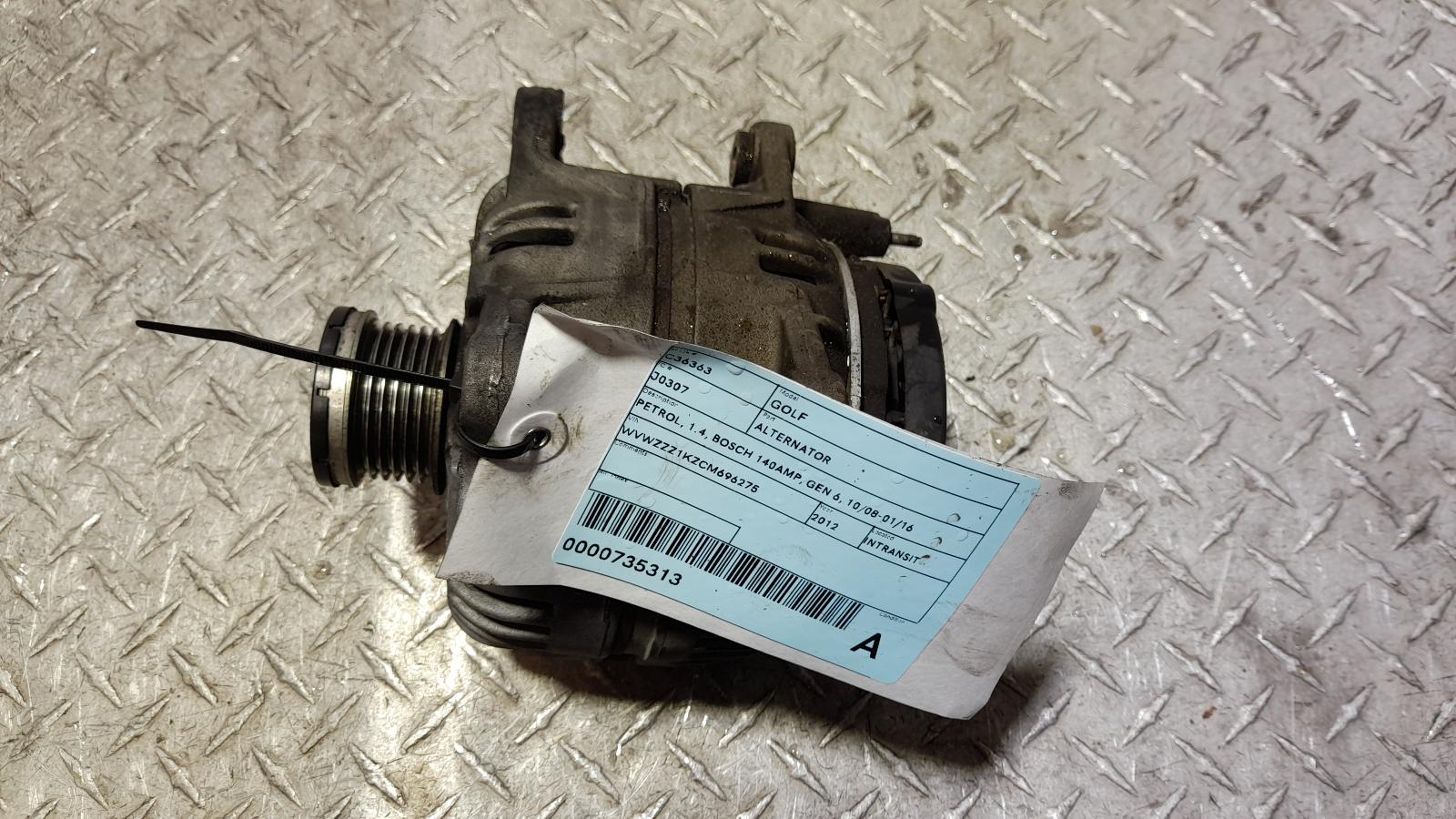 View Auto part Alternator Volkswagen Golf 2012