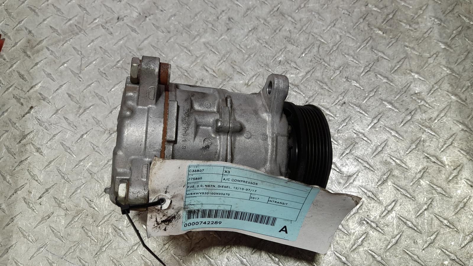 View Auto part A/C Compressor Bmw X3 2017